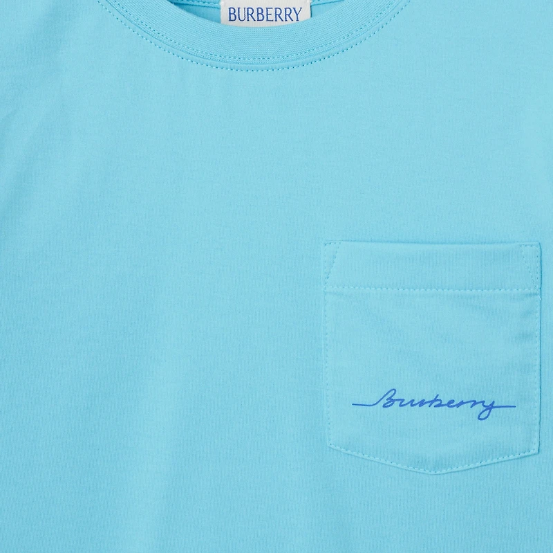 Cotton T-shirt in Lizard | Burberry® Official