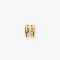 Shield Earrings in Gold