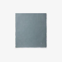 Wide Check Wool Silk Scarf in Index | Burberry® Official