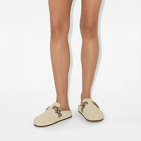 Suede Urchin Clogs in Bake - Women | Burberry® Official