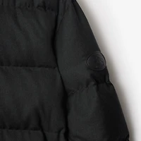 Wool Snowdon Puffer Jacket in Charcoal grey - Men | Burberry® Official