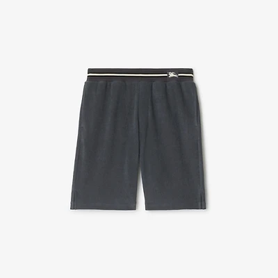 Cotton Shorts in Magnet - Men | Burberry® Official