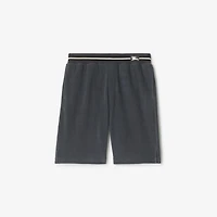 Cotton Shorts in Magnet - Men | Burberry® Official