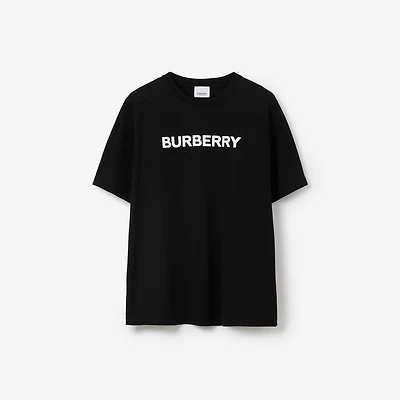 Logo Cotton T-shirt in Black