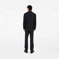 Wool Tailored Jacket in Navy - Men | Burberry® Official