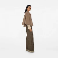 Cotton Blend Cape in Trail - Women | Burberry® Official