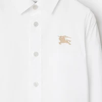 Stretch Cotton Shirt in White | Burberry® Official