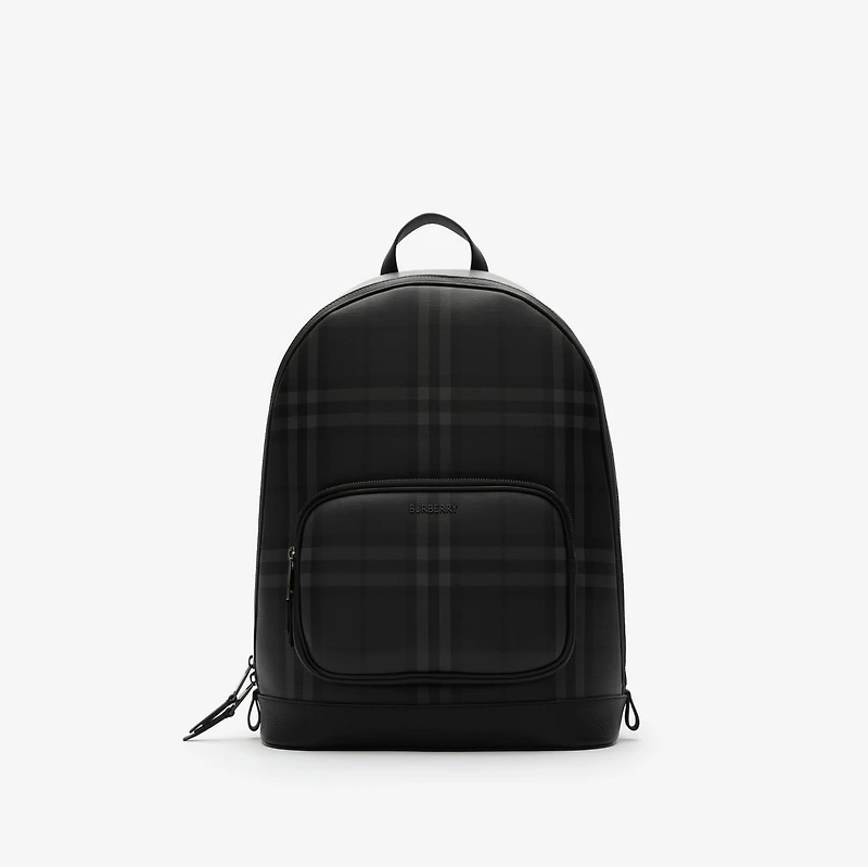 City Check Zip Backpack in IRON - Men, Technical, Cotton | Burberry® Official