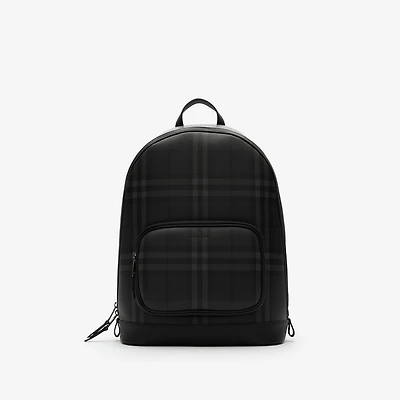 City Check Zip Backpack in IRON - Men, Technical, Cotton | Burberry® Official