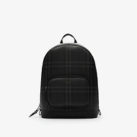 City Check Zip Backpack in IRON - Men, Technical, Cotton | Burberry® Official