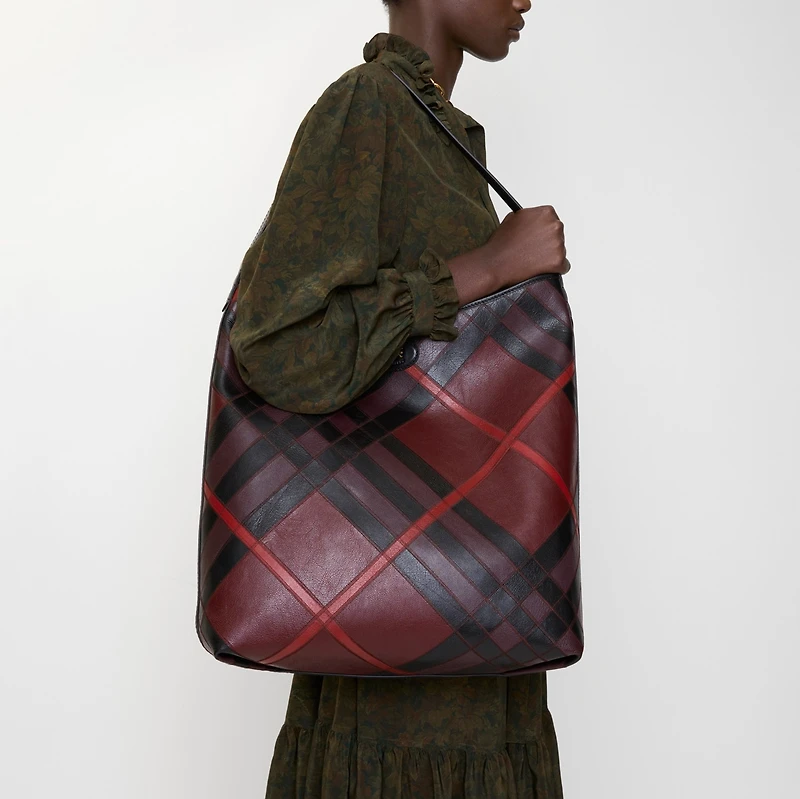 Large Highlands Shoulder Bag in Fig purple - Women | Burberry® Official