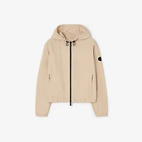 Nylon Nelson Hooded Jacket in Pale stone - Women | Burberry® Official