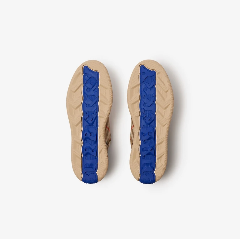 Check Terrace Sneakers in Sand - Men | Burberry® Official