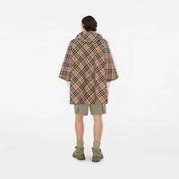 Packaway Check Twill Cape in Sand | Burberry® Official