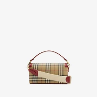 Top Handle Note Bag in Archive beige/ruby red - Women | Burberry® Official