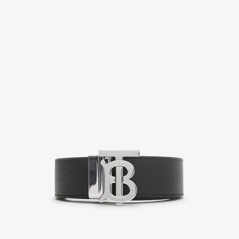 Reversible Leather TB Belt in Black/tan - Men | Burberry® Official