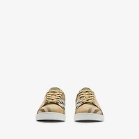 Check Set Sneakers in Sand beige - Women | Burberry® Official