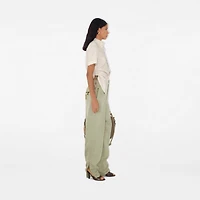 Lyocell Tailored Trousers in Skylark - Women | Burberry® Official