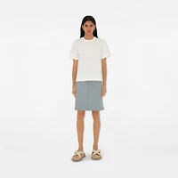 EKD Cotton T-shirt in Chalk - Women | Burberry® Official
