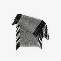Alpaca Wool Blend Happy Scarf in Black/calico white | Burberry® Official