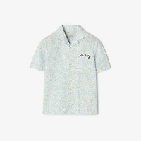 Daisy Cotton Poplin Shirt in Misty blue | Burberry® Official