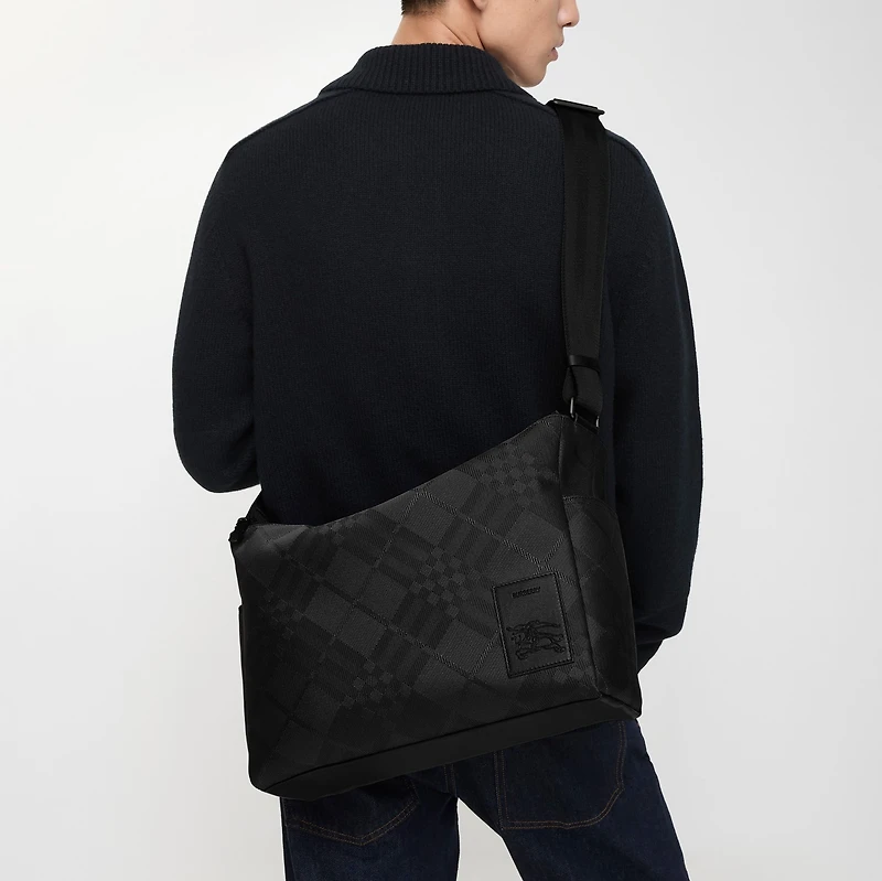 Chester Messenger Bag in Black - Men, Technical, Nylon | Burberry® Official