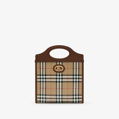 Mini Pocket Bag in Archive beige - Women, Cotton | Burberry® Official