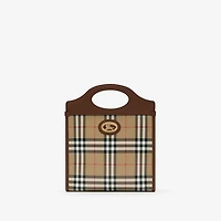 Mini Pocket Bag in Archive beige - Women, Cotton | Burberry® Official