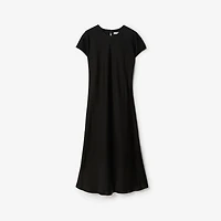 Satin Dress in Black - Women | Burberry® Official