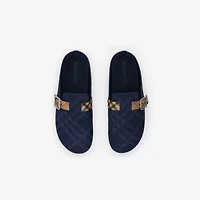 Check Denim Urchin Clogs in Navy - Men | Burberry® Official