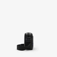 City Check Crossbody Bag in Navy - Men, Cotton, Technical | Burberry® Official