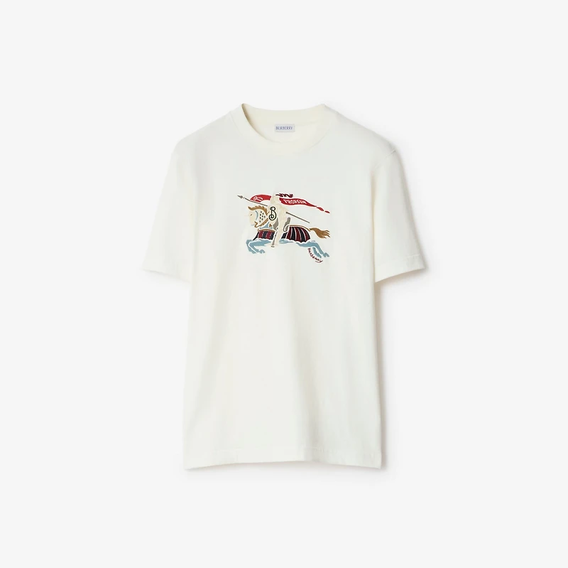 EKD Cotton T-shirt in Chalk white - Men | Burberry® Official