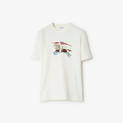 EKD Cotton T-shirt in Chalk white - Men | Burberry® Official