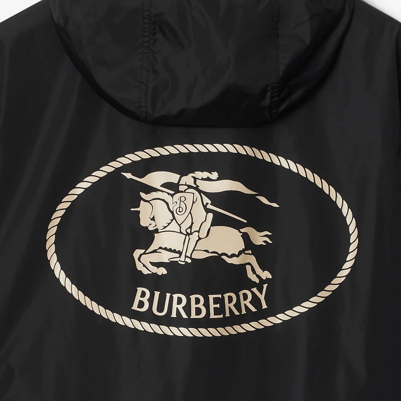 Knight Stamp Nylon Jacket in Black - Men | Burberry® Official