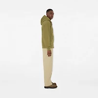 Cross Stitch EKD​ Cotton Zip Hoodie in Estate green - Men | Burberry® Official