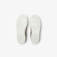Check Set Sneakers in Sand beige - Women | Burberry® Official