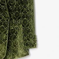 Baroque Velvet Blazer in Green - Women | Burberry® Official