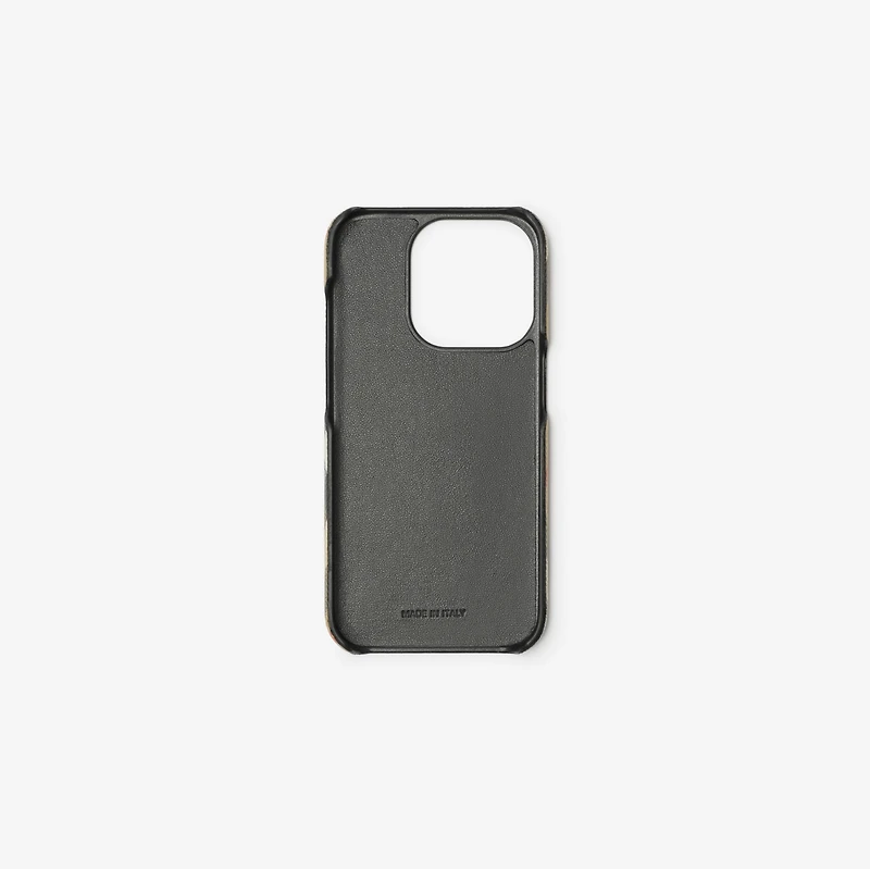 Check iPhone 15 Pro Case in Sand - Men | Burberry® Official