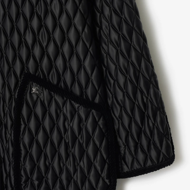 Quilted Nylon Floriston Jacket in Black - Women | Burberry® Official