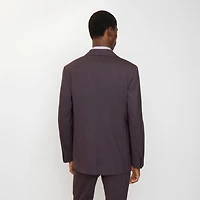 Wool Tailored Jacket in Wine red melange - Men | Burberry® Official