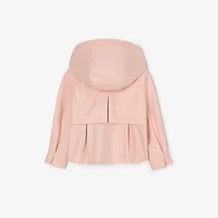 Cotton Hooded Trench Jacket in Archive pink | Burberry® Official