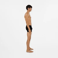Cotton Boxer Shorts in Black - Men | Burberry® Official