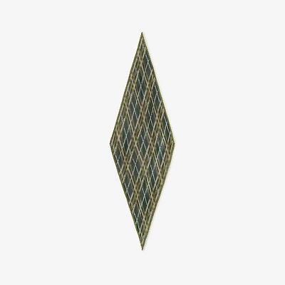 Belt Check Silk Chiffon Scarf in Spruce green | Burberry® Official