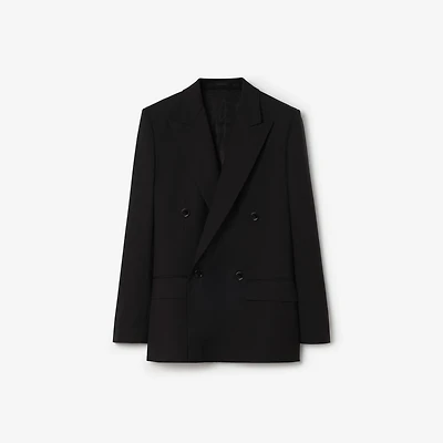 Wool Tailored Jacket in Black - Women | Burberry® Official