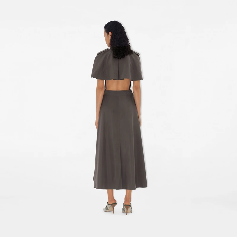 Silk Trench Dress in Cellar - Women | Burberry® Official