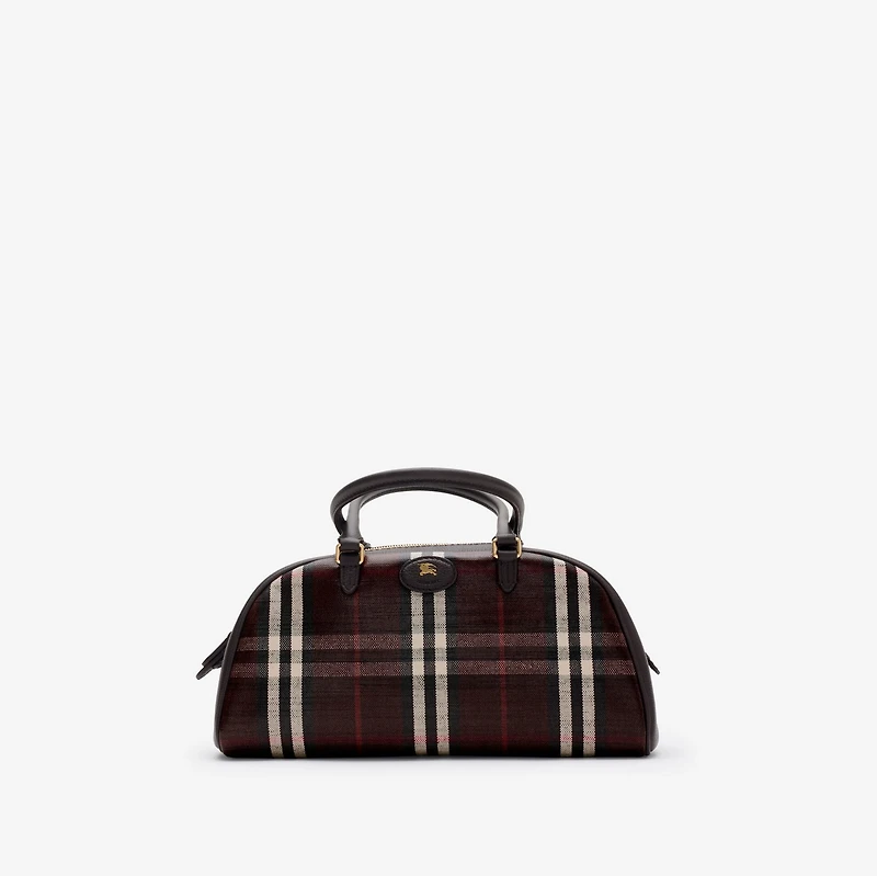 Medium Highlands Bowling Bag​ in Mahogany red - Women | Burberry® Official