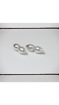 Spear Stud Earrings in Silver