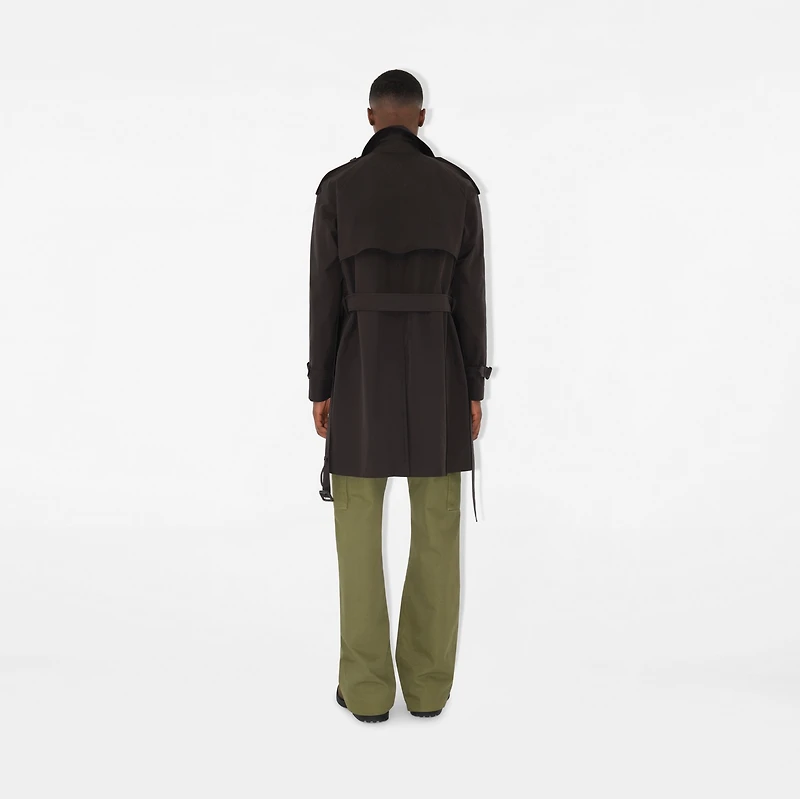 Mid-length Highgrove Gabardine Trench Coat in Cog brown - Men | Burberry® Official