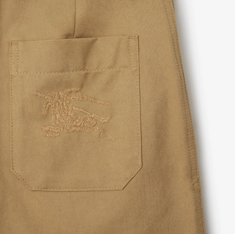 Cotton Blend Shorts in Sand | Burberry® Official
