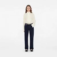 Thin Check TB Belt in Archive beige/light gold - Women | Burberry® Official